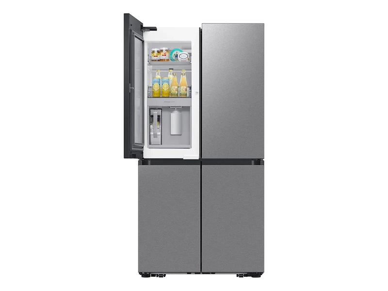 Samsung  Bespoke 23 cu. ft. Counter Depth 4-Door Flex™ Refrigerator with Beverage Center™ & Customizable Door Panels in Stainless Steel - Other (RF23DB9600QLAA)