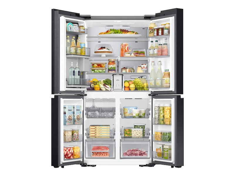 Samsung  Bespoke 23 cu. ft. Counter Depth 4-Door Flex™ Refrigerator with Beverage Center™ & Customizable Door Panels in Stainless Steel - Other (RF23DB9600QLAA)