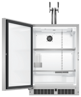 DCS  24" Dual Tap Outdoor Beer Dispenser, Left Hinge - Stainless Steel (RF24BTL2)