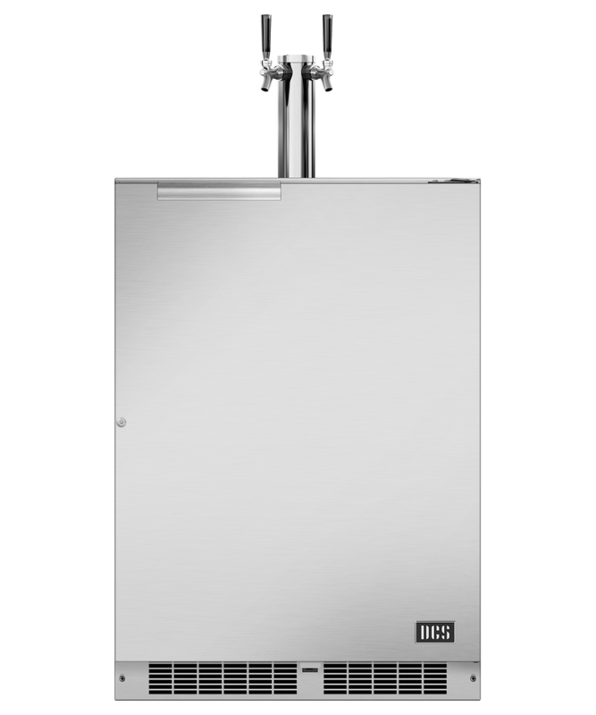 DCS  24" Dual Tap Outdoor Beer Dispenser, Right Hinge - Stainless Steel (RF24BTR2)