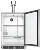 DCS  24" Dual Tap Outdoor Beer Dispenser, Right Hinge - Stainless Steel (RF24BTR2)