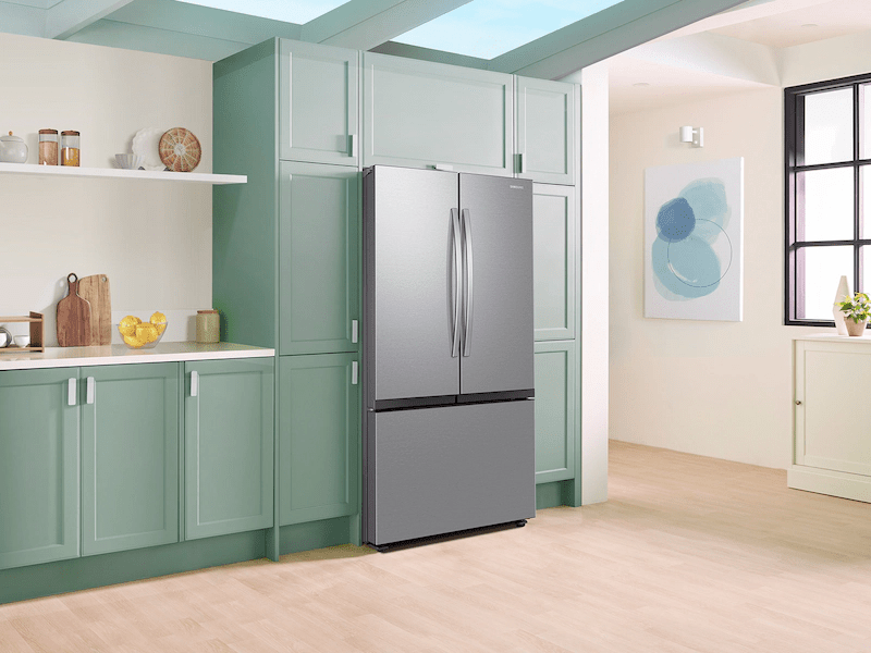 SAMSUNG  27 cu. ft. Mega Capacity Counter Depth 3-Door French Door Refrigerator with Dual Auto Ice Maker in Stainless Steel - Other (RF27CG5100SRAA)