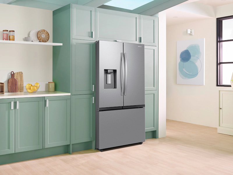 SAMSUNG  Bespoke AI 3-Door French Door Mega Capacity | 4 Types of Ice 26 cu.ft. - Stainless Steel (RF27CG5400SRAA)
