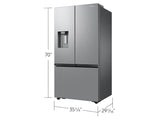 Samsung  26 cu. ft. Mega Capacity Counter Depth 3-Door French Door Refrigerator with External Water and Ice Dispenser in Stainless Steel - Stainless Steel (RF27CG5B10SRAA)