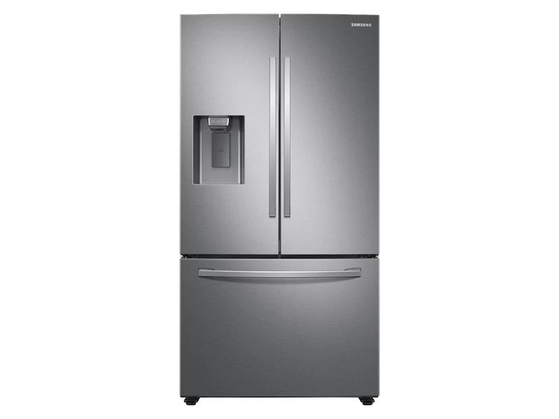 SAMSUNG 27 cu. ft. Large Capacity 3-Door French Door Refrigerator with External Water & Ice Dispenser - Stainless Steel (RF27T5201SR)
