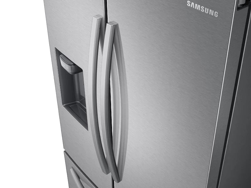 SAMSUNG 27 cu. ft. Large Capacity 3-Door French Door Refrigerator with External Water & Ice Dispenser - Stainless Steel (RF27T5201SR)