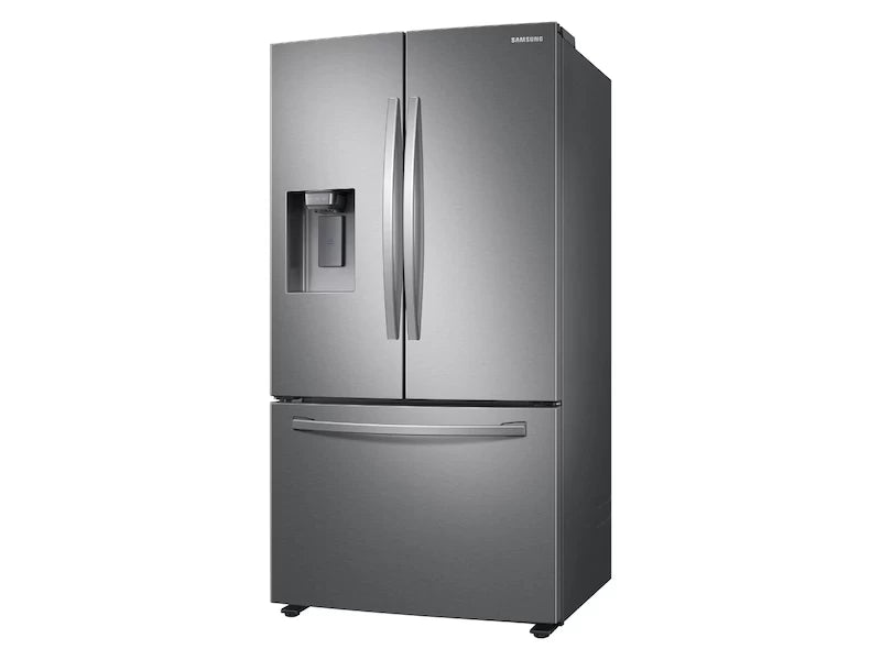 SAMSUNG 27 cu. ft. Large Capacity 3-Door French Door Refrigerator with External Water & Ice Dispenser - Stainless Steel (RF27T5201SR)