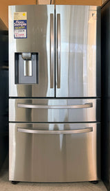 SAMSUNG 28 cu. ft. Food Showcase 4-Door French Door Refrigerator in Stainless Steel - Floor Model -  (RF28R7351SR) Floor Model