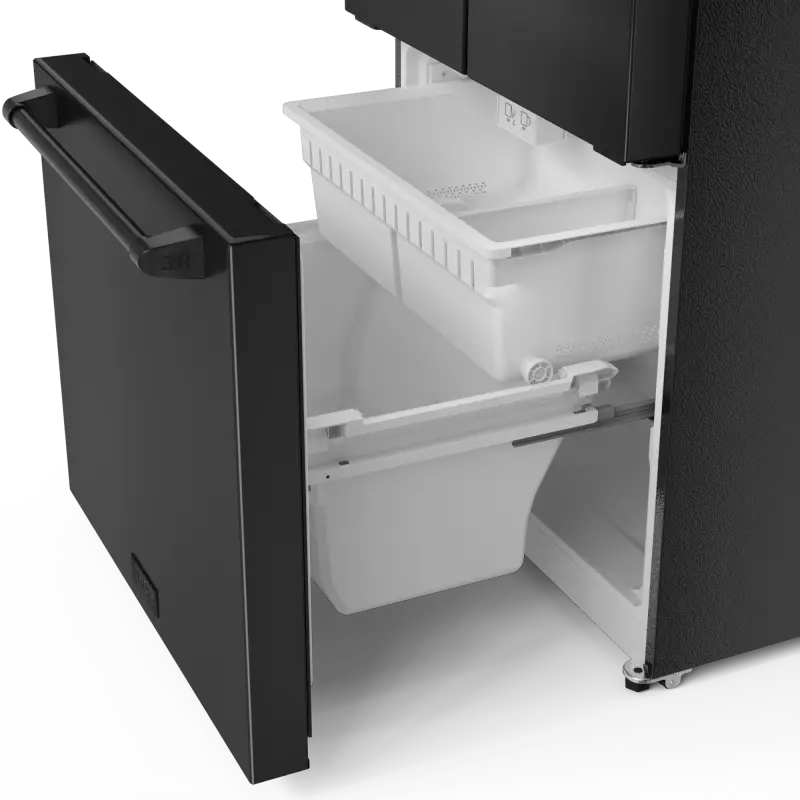 THOR KITCHEN  30 Inch 17.5 Cu Ft French Door Counter Depth Refrigerator With Ice Maker In Black Gordon Ramsay Series - Black (RF3017FFD00)