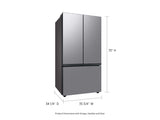 Samsung  Bespoke 3-Door French Door Refrigerator 30 cu. ft. in  Stainless Steel with AutoFill Water Pitcher - Other (RF30BB6200QLAA)
