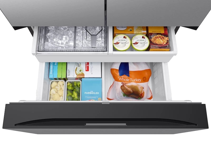 Samsung  Bespoke 3-Door French Door Refrigerator 30 cu. ft. in  Stainless Steel with AutoFill Water Pitcher - Other (RF30BB6200QLAA)