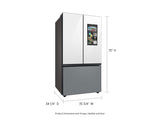 Samsung  Family Hub™ & Beverage Center™ | Dual Ice Maker | 30 cu.ft. - Charcoal Glass and Matte Black Steel (RF30BB69006MAA)