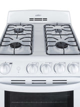 SUMMIT  24" Wide Gas Range - White (RG244WS)