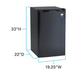 AVANTI  Avanti 4.4 cu. ft. Compact Refrigerator - Black (RM4416B)