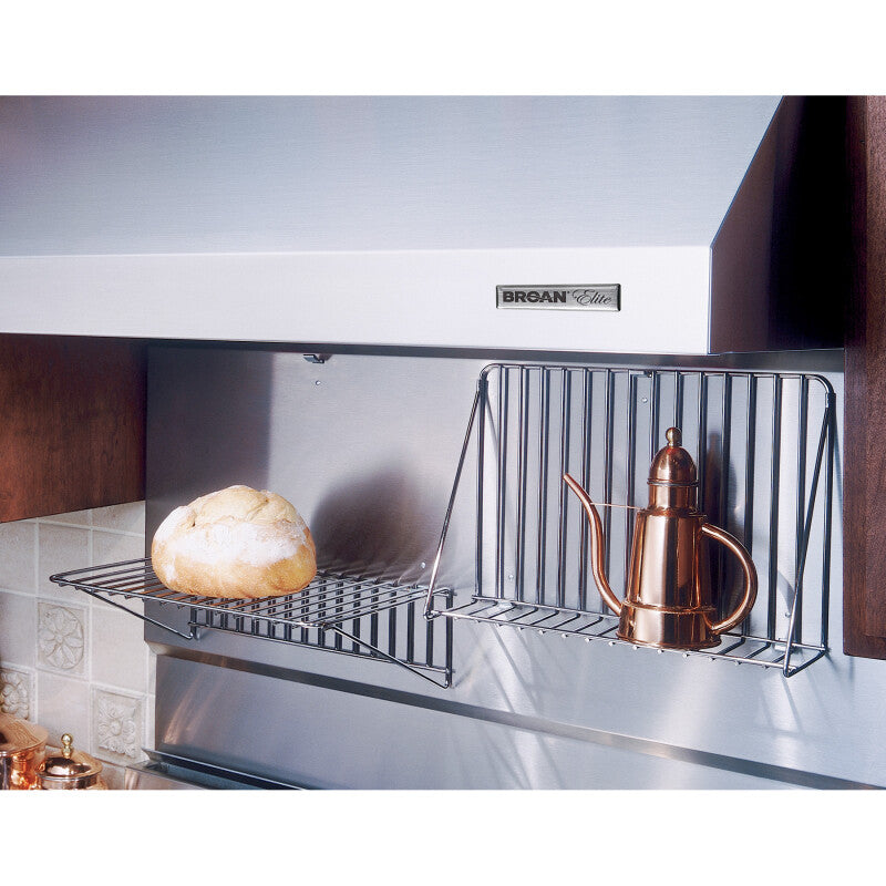 BROAN 30-Inch Backsplash with shelves in Stainless Steel -  (RMP3004)