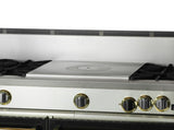 BLUESTAR  48″ Nova (RNB) Series Range with 24″ French Top - Stainless Steel (RNB484FTBV2)