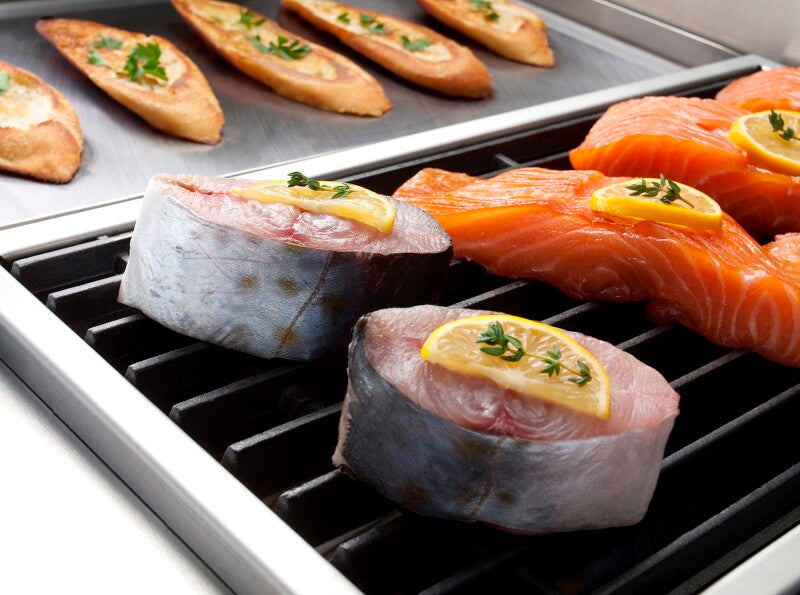 BlueStar 60″ Nova (RNB) Range with 24″ Charbroiler - Stainless Steel (RNB606CBV2)