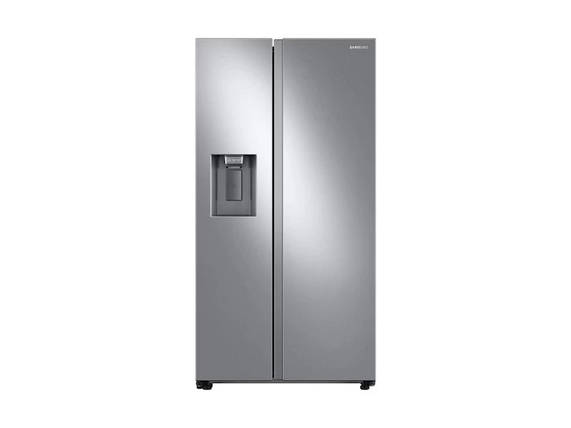 SAMSUNG 22 cu. ft. Counter Depth Side-by-Side Refrigerator in Stainless Steel - Fingerprint Resistant Stainless Steel (RS22T5201SRAA)
