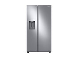 SAMSUNG  27.4 cu. ft. Large Capacity Side-by-Side Refrigerator in Stainless Steel - Fingerprint Resistant Stainless Steel (RS27T5200SRAA)