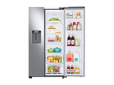 Samsung  27.4 cu. ft. Large Capacity Side-by-Side Refrigerator in Stainless Steel - Fingerprint Resistant Stainless Steel (RS27T5200SRAA)