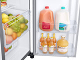 Samsung  27.4 cu. ft. Large Capacity Side-by-Side Refrigerator in Stainless Steel - Fingerprint Resistant Stainless Steel (RS27T5200SRAA)