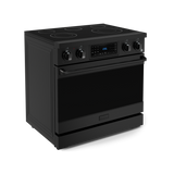 Thor Kitchen  36 Inch Professional Electric Range With Tilt Panel Touch Control In Black Gordon Ramsay Series - Black (RSE36B)