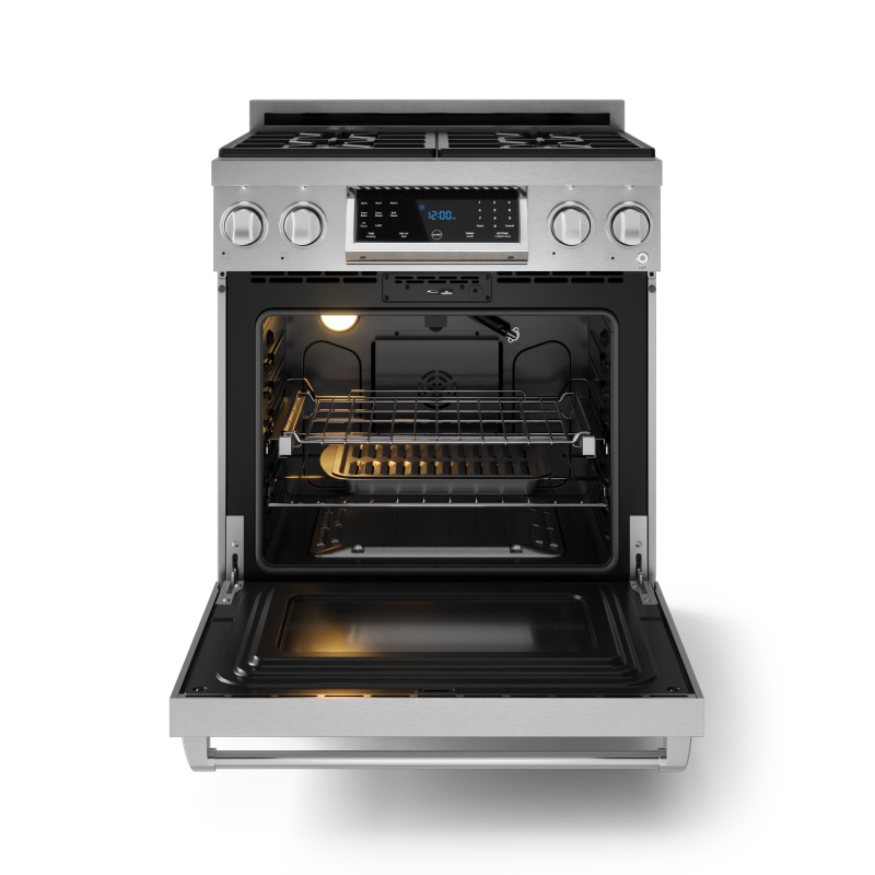 Thor Kitchen  30 Inch Professional Gas Range With Tilt Panel Touch Control In Stainless Steel Gordon Ramsay Series - Stainless Steel (RSG30)