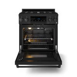 Thor Kitchen  30 Inch Professional Gas Range With Tilt Panel Touch Control In Black Gordon Ramsay Series - Black (RSG30B)