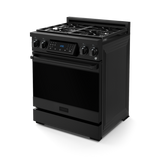 Thor Kitchen  30 Inch Professional Gas Range With Tilt Panel Touch Control In Black Gordon Ramsay Series - Black (RSG30B)