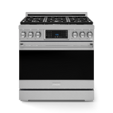 THOR KITCHEN  36 Inch Professional Gas Range With Tilt Panel Touch Control In Stainless Steel Gordon Ramsay Series - Stainless Steel (RSG36)