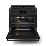 THOR KITCHEN  36 Inch Professional Lp Range With Tilt Panel Touch Control In Black Gordon Ramsay Series - Black (RSG36BLP)