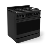 Thor Kitchen  36 Inch Professional Lp Range With Tilt Panel Touch Control In Black Gordon Ramsay Series - Black (RSG36BLP)