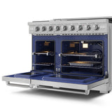 Thor Kitchen  48 Inch Professional Gas Range With Pro-style Knobs In Stainless Steel Gordon Ramsay Series - Stainless Steel (RSG48E)