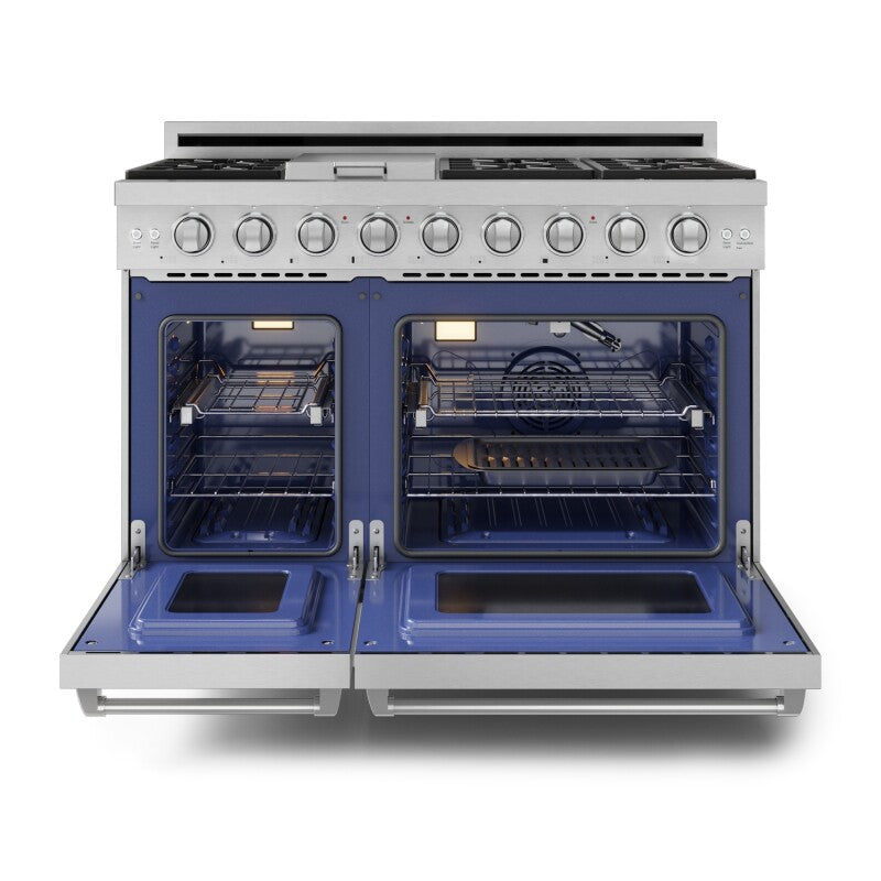 Thor Kitchen  48 Inch Professional Gas Range With Pro-style Knobs In Stainless Steel Gordon Ramsay Series - Stainless Steel (RSG48E)