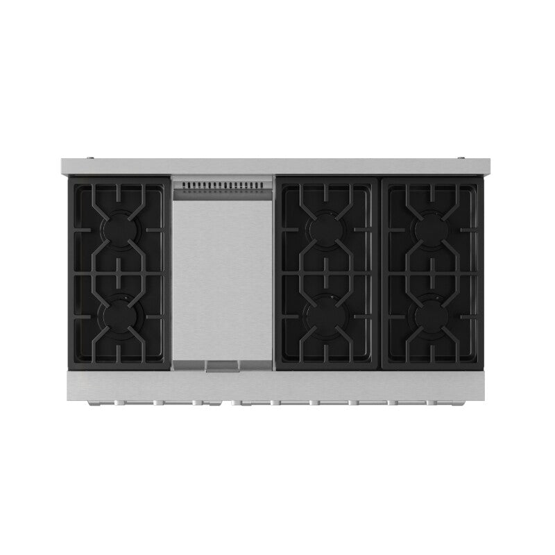 Thor Kitchen  48 Inch Professional Gas Range With Pro-style Knobs In Stainless Steel Gordon Ramsay Series - Stainless Steel (RSG48E)