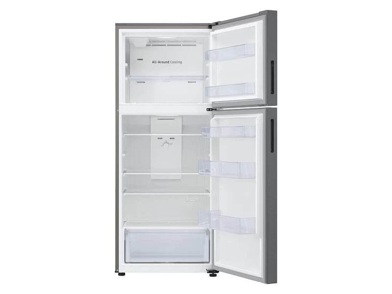 SAMSUNG 15.6 cu. ft. Top Freezer Refrigerator with All-Around Cooling in Stainless Steel - Stainless Steel (RT16A6195SR)