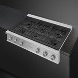 SMEG  Cooktop Portofino - Stainless Steel (RTU366GX)