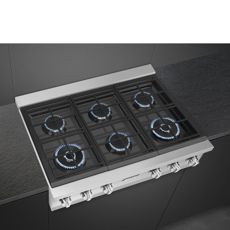 SMEG  Cooktop Portofino - Stainless Steel (RTU366GX)