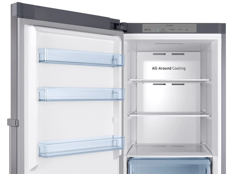 SAMSUNG 11.4 cu. ft. Convertible Upright Freezer Refrigerator with Drawers in Stainless Look - Stainless Look (RZ11M7074SA)