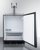 SUMMIT 24" Wide Built-In Kegerator, ADA Compliant - Black (SBC58BLBIADA)
