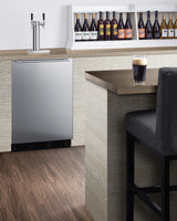SUMMIT 24" Wide Built-In Kegerator, ADA Compliant - Black (SBC58BLBIADA)