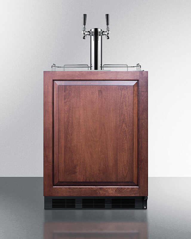 SUMMIT 24" Wide Built-In Cold Brew Coffee Kegerator, ADA Compliant (Panel Not Included) - Panel Ready (SBC58BLBIADAIFCFTWIN)