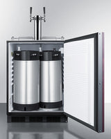 SUMMIT 24" Wide Built-In Cold Brew Coffee Kegerator, ADA Compliant (Panel Not Included) - Panel Ready (SBC58BLBIADAIFCFTWIN)