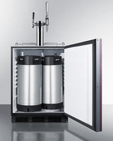 SUMMIT  24" Wide Built-In Coffee Kegerator, ADA Compliant (Panel Not Included) - Panel-Ready (SBC58BLBIADAIFCMTWIN)