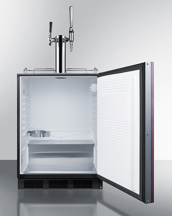 SUMMIT  24" Wide Built-In Coffee Kegerator, ADA Compliant (Panel Not Included) - Panel-Ready (SBC58BLBIADAIFCMTWIN)