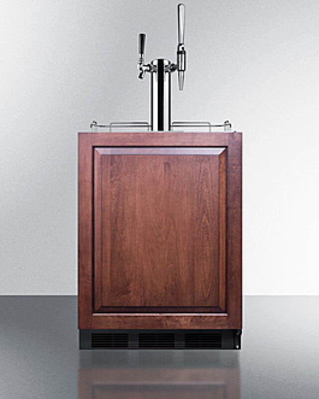 SUMMIT 24" Wide Built-In Coffee Kegerator, ADA Compliant - Panel-Ready (SBC58BLBIADAIFCMTWIN)