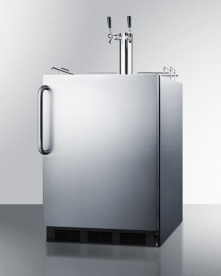 SUMMIT  24" Wide Built-In Kegerator, ADA Compliant - Stainless Steel (SBC58BLBICSSADA)
