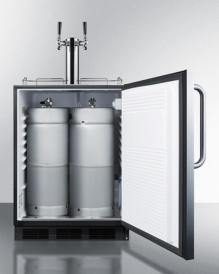 SUMMIT  24" Wide Built-In Kegerator, ADA Compliant - Stainless Steel (SBC58BLBICSSADA)