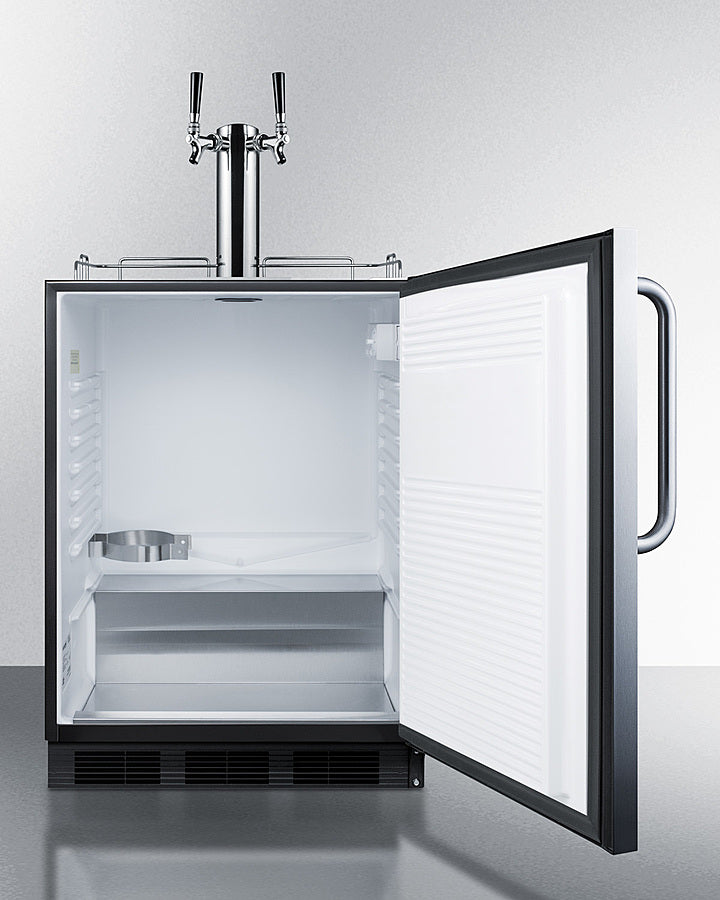 SUMMIT  24" Wide Built-In Kegerator, ADA Compliant - Stainless Steel (SBC58BLBICSSADA)
