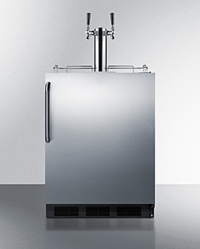 SUMMIT 24" Wide Built-In Kegerator, ADA Compliant - Stainless Steel (SBC58BLBICSSADA)
